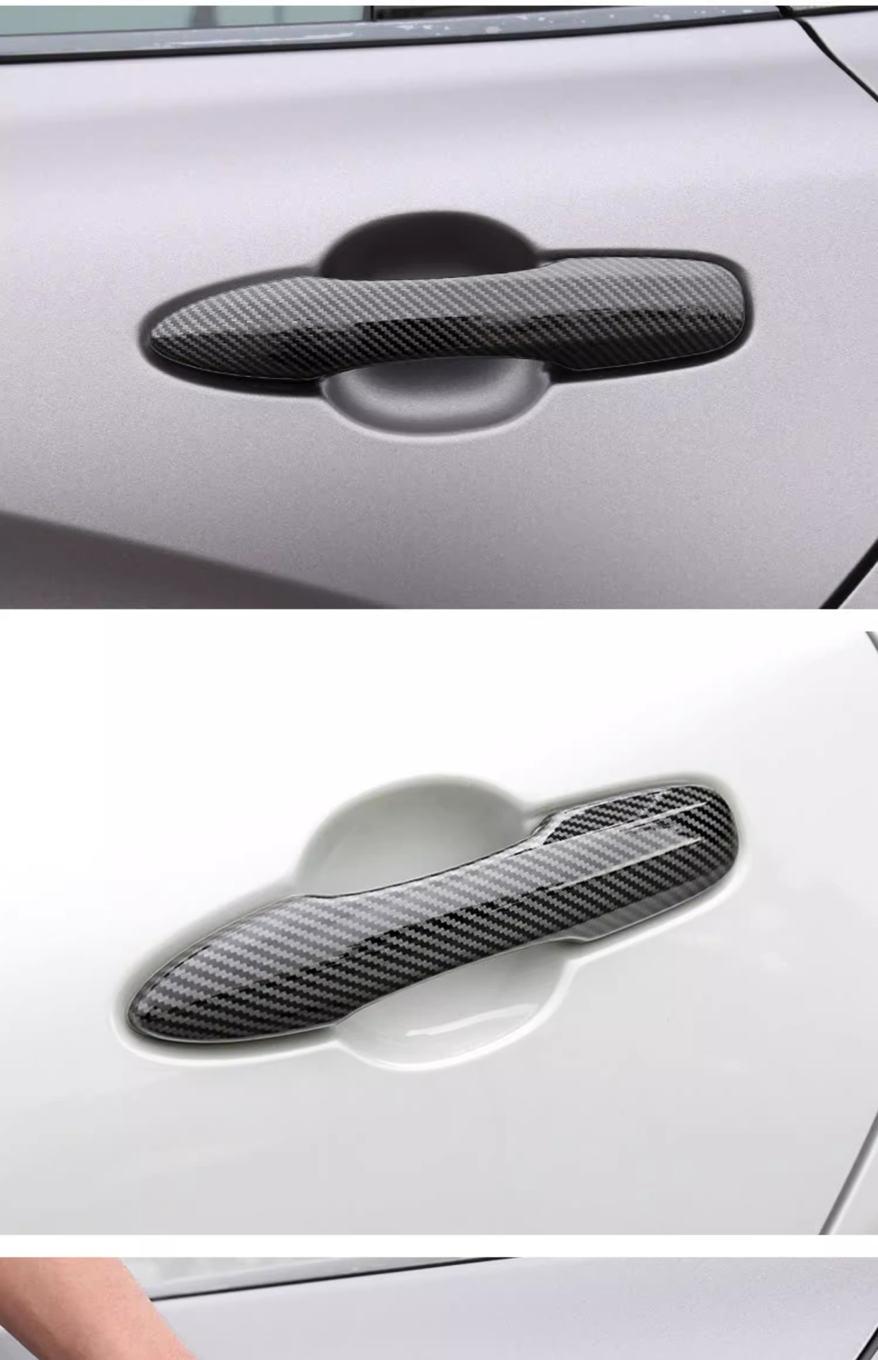 Special for Camry Rafa Landa Car Door Handle Blackening Asian Dragon Corolla Sharp Release Adhesive-Free Buckle Handle