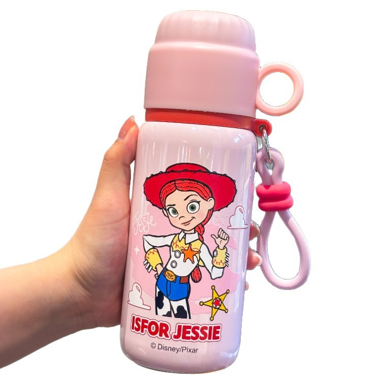Toy Story Kids Taza de calor especial para niños y niñas para la escuela Taza de agua para estudiantes de primaria Taza de paja de tres usos