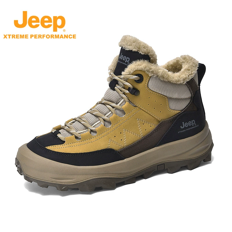 JEEP/Jeep зимний бренд новый наружный противоскользящий износостойкий бархат утолщенный, теплый и удобный дикий снег сапоги