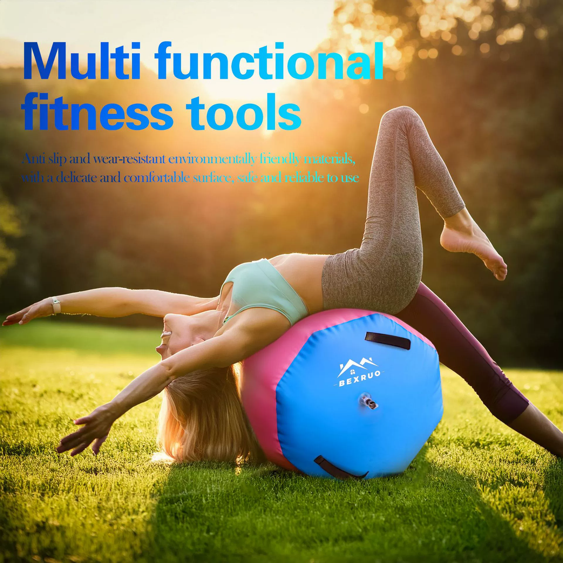 ✅ Inflatable Gymnastics Air Track, Air Cushion, Air Roller, Rolling Mat, Bucket-Style Inversion Trainer, Yoga