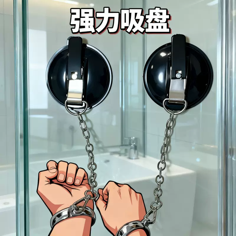 情趣sm强力吸盘手铐浴室吸盘女捆绑束缚道具夫妻调情调教刑具惩罚