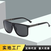 厂家直销男士新款方形大框太阳眼镜 黑色运动潮流墨镜偏光太阳镜