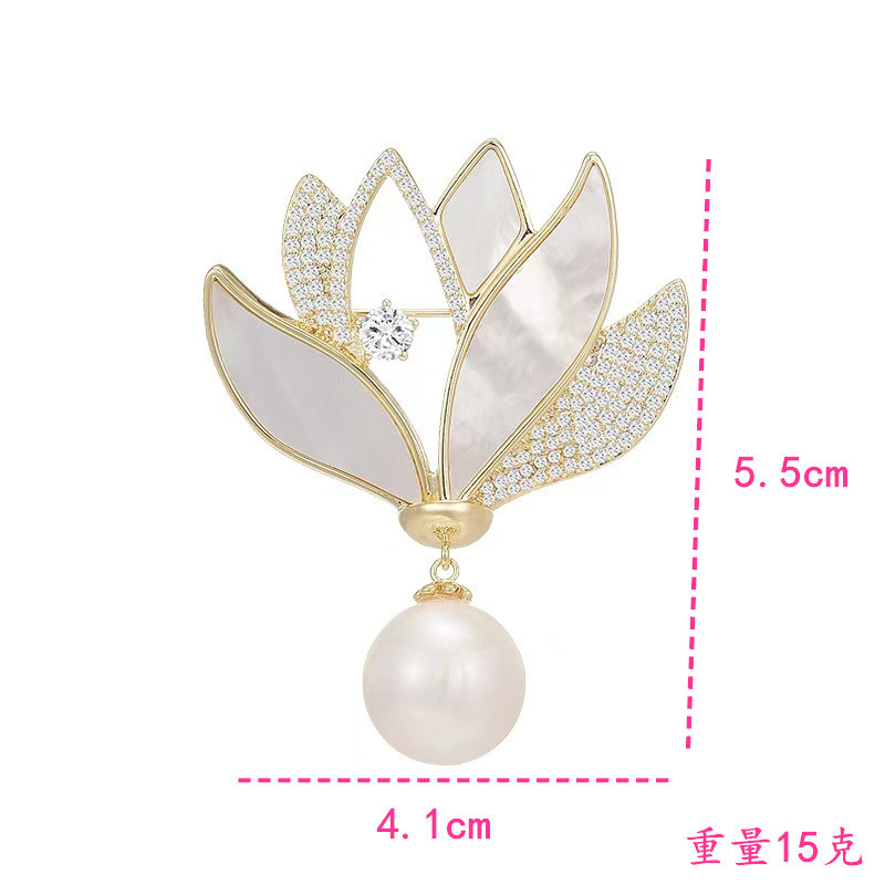 Broche de loto para mujer estilo chino joya de lujo elegante_voghion.com