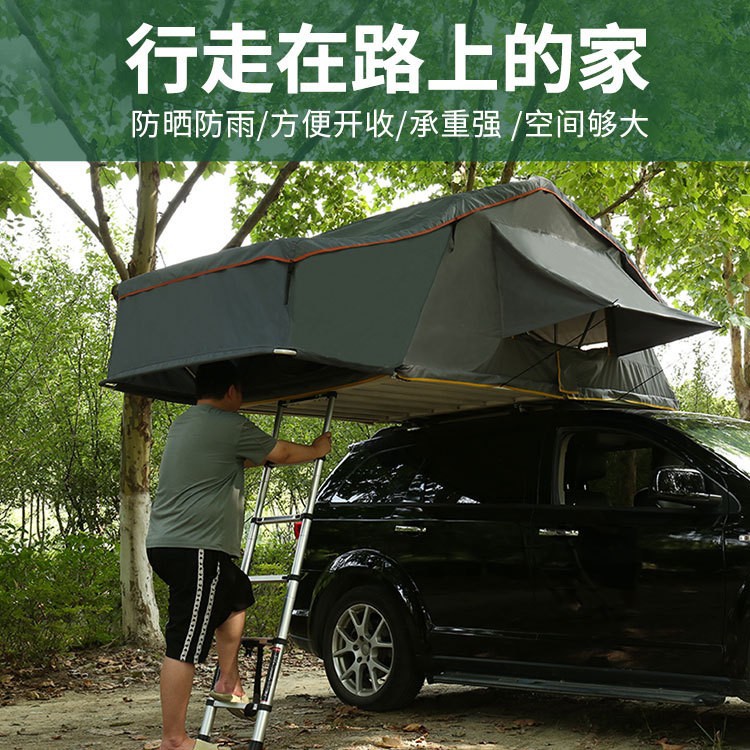 Tienda de techo acampar al aire libre automático auto-conducción suave superior plegable tienda de techo extendido tienda de apertura rápida a prueba de lluvia