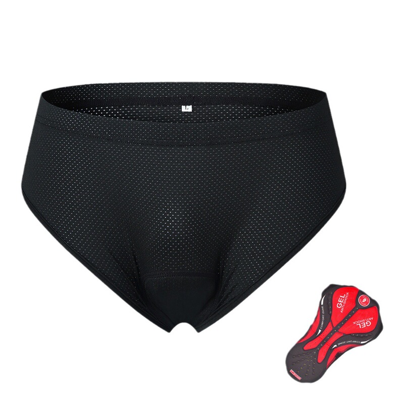 Foreign Trade New Men's Riding Briefs Breathable Quick-drying Briefs Thickened Silicone Pad Bicycle Briefs