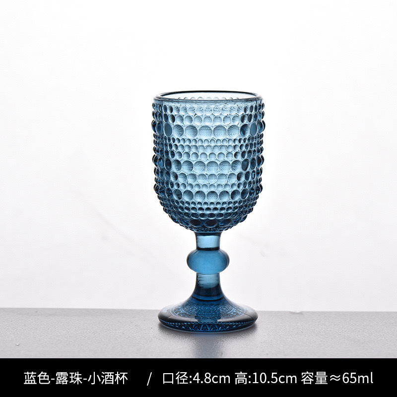 Nuevo retrógrado tallado alto taza de agua taza de vino taza de bebida creativa elegante casa hotel café utensilios de vino