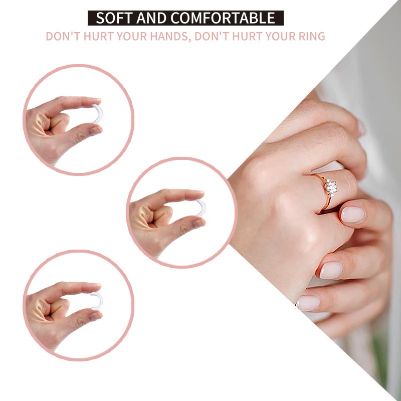 1 Set Basic U Shape Transparent Resin Ring Regulator display picture 7