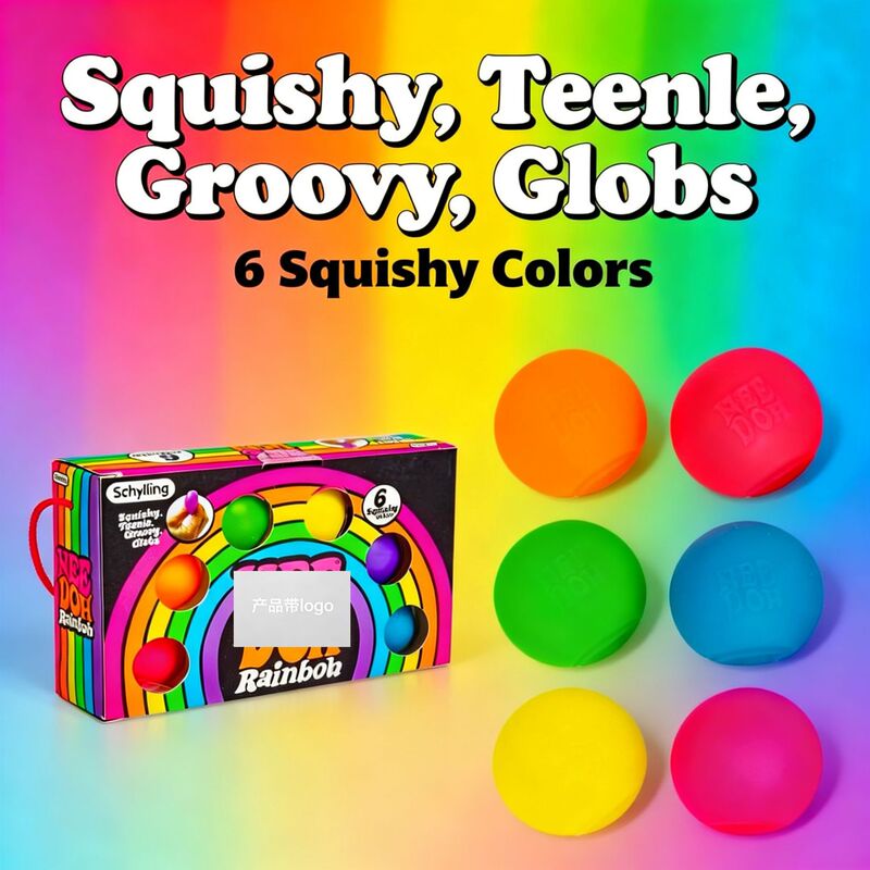 Cross-Border New Product Stress-Relief Ball, Fun Squeeze Toy, Stress-Relief Gadget, Soft Squeeze Toy for Stress Relief