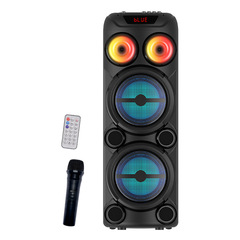 工場speaker双8インチスピーカーオーディオ携帯bluetoothスピーカーk歌屋外携帯対外貿易国境を越えた起爆金