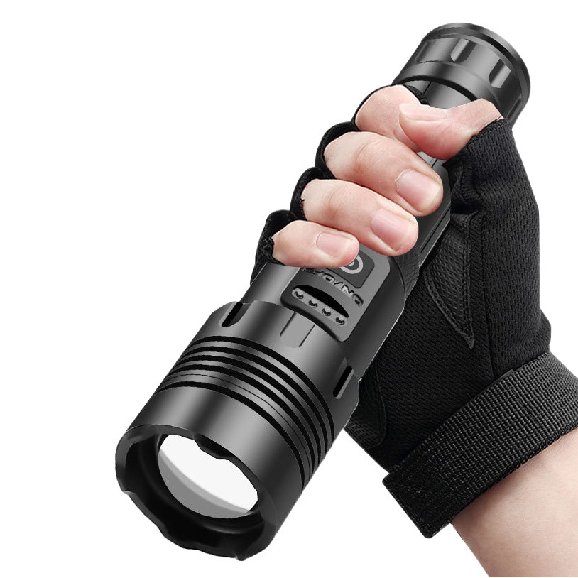 Cross-border XHP70 + COB linterna de Luz Blanca Roja zoom P70 linterna recargable USB