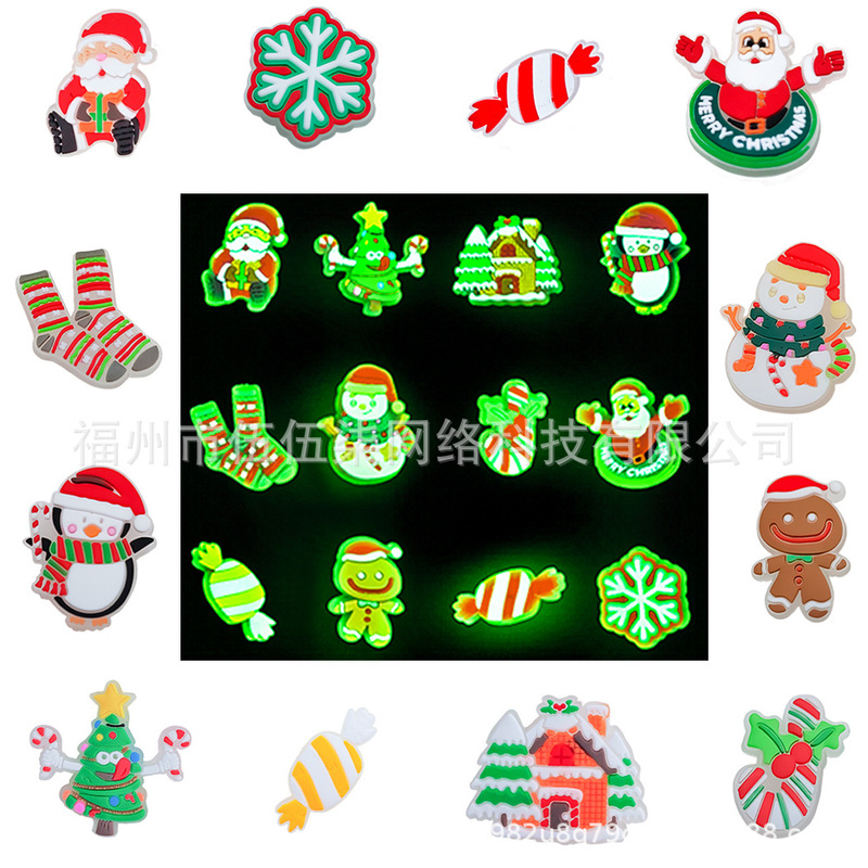 Luminous Christmas Shoes Flower Cave Shoes Accessories Shoes Flower Shoes Buckle Cave Shoes Accessories Shoes Material Diy Shoes Decoration PVC Soft Rubber Luminous Christmas Shoes Flower Cave Shoes Accessories Shoes Flower Shoes Buckle Cave Shoes Accessories Shoes Material Diy Shoes Decoration PVC Soft Rubber