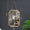 Poron -free wall -mounted dormitory dressing mirror wall -mounted bathroom mirror toilet mirror makeup mirror toilet mirror bathroom mirror