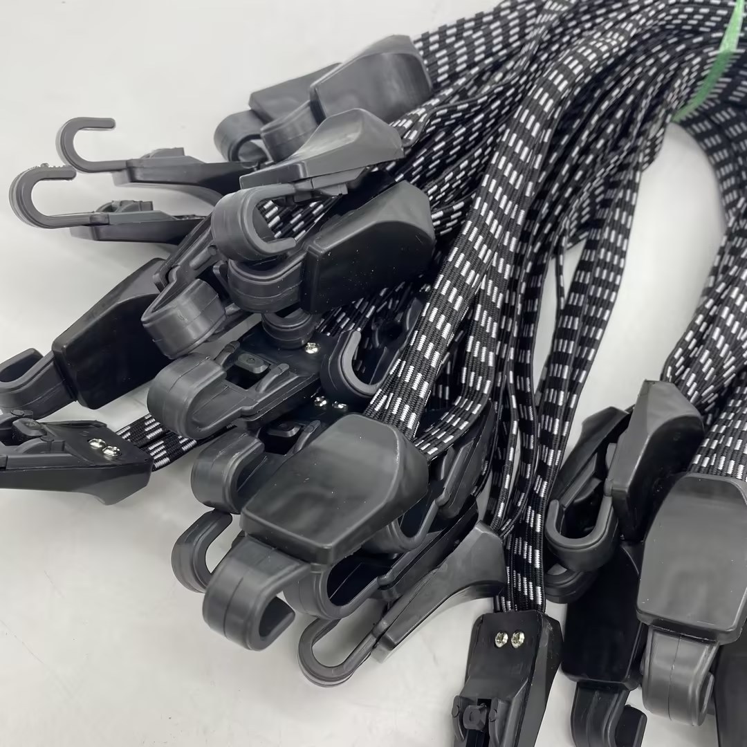 Cuerda elástica cuerda de equipaje cuerda de tres cuerda elástica bicicleta de montaña estante fijo vinculante tira banda tensión cuerda