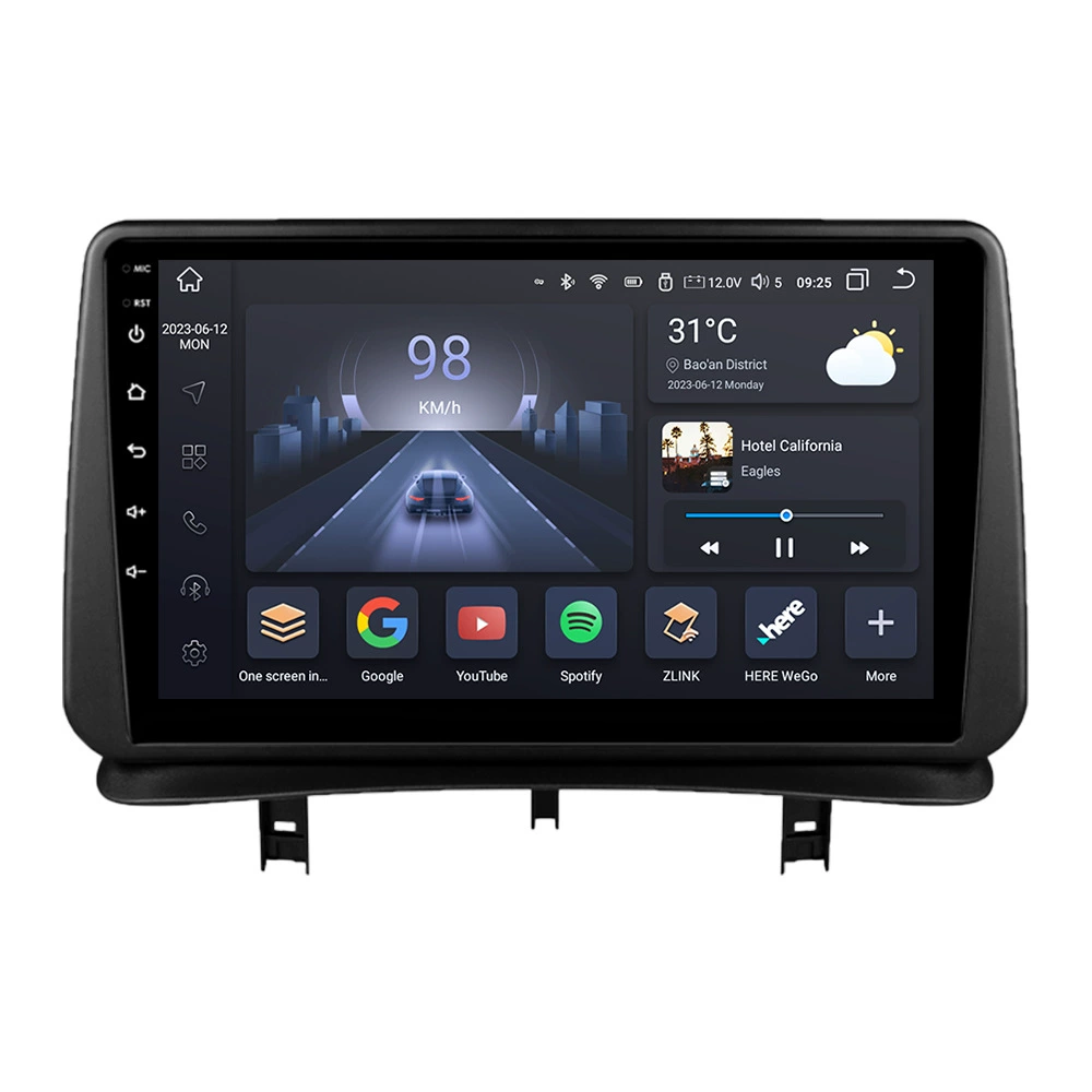 Кроссбордные товары 9 дюймов, подходит для 05-14 Renault Clio 3 Android GPS навигатор с большим экраном