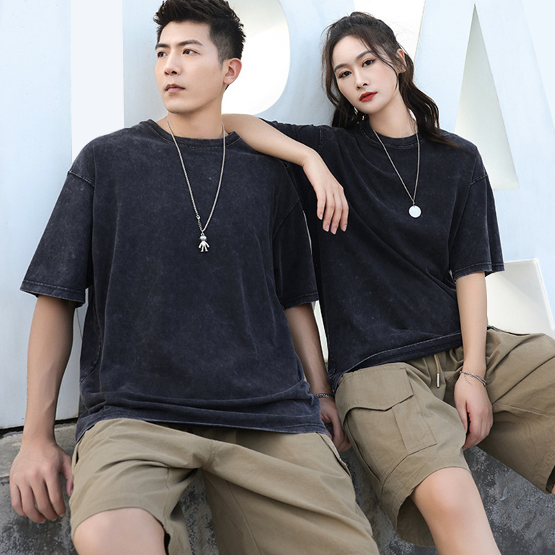深セン光版Tシャツ衣料加工、越境専用、1枚から印刷、小ロット迅速返品、白インク直接印刷、カスタム半袖|undefined