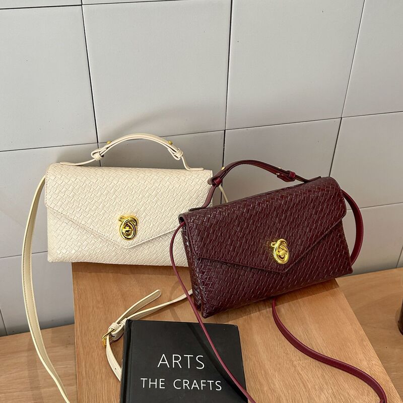 Cross-border Woven Handbag Bag Cross-border Envelope Bag Niche Design Women's Bag BV Woven Shoulder Bag Evening Bag