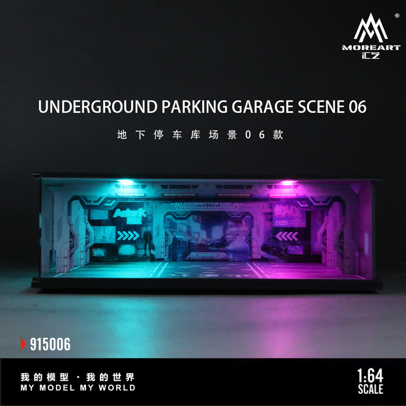 1:64 Scale Underground Parking Garage Scene Model, Realistic Alloy Car Model Display, Dustproof Storage, Small Car Lighting Ornament 1:64 Scale Underground Parking Garage Scene Model, Realistic Alloy Car Model Display, Dustproof Storage, Small Car Lighting Ornament