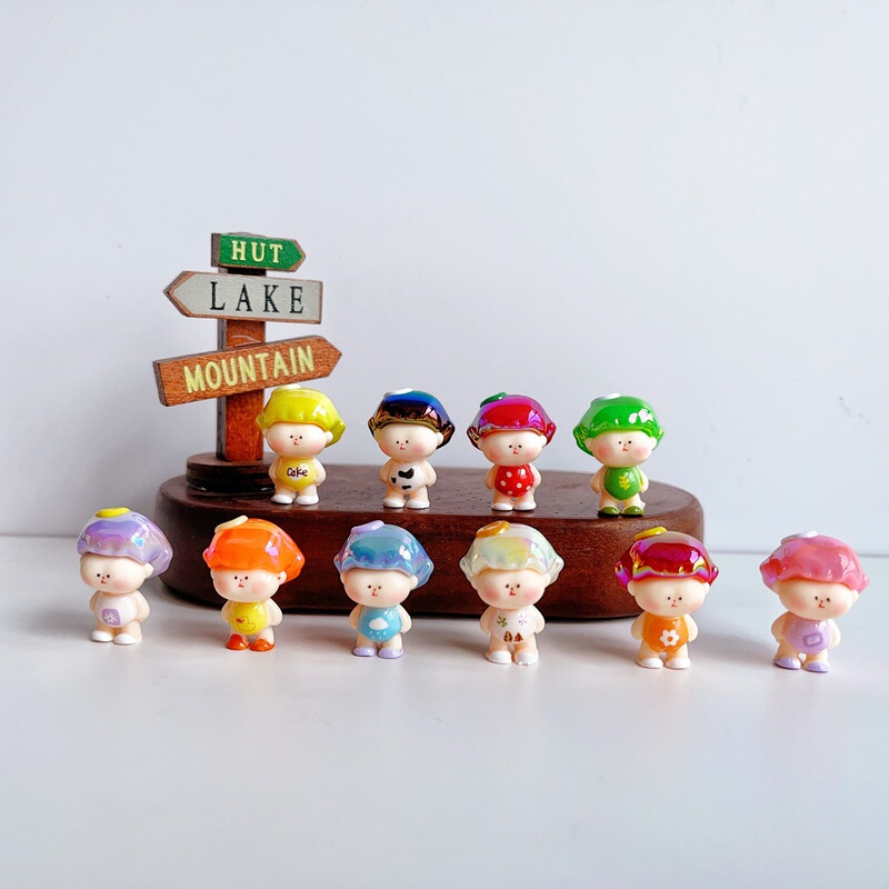 ミニスタンディングエンジェルかわいい diy トレンディな漫画フィギュア癒しデスクトップかわいいかわいい樹脂装飾品|undefined