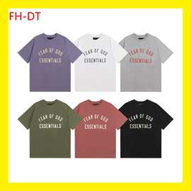 HS-F夏装系列fog洗水做旧重工人头印花休闲短袖T恤情侣装短裤潮牌