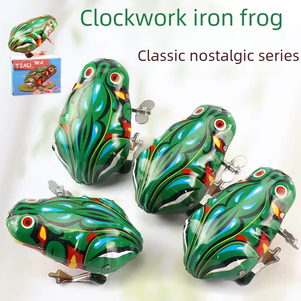 Tin Frog, Nostalgic Wind-Up Toy, Baby Toy, Wind-Up Tin Frog, Classic Tin Frog Wholesale