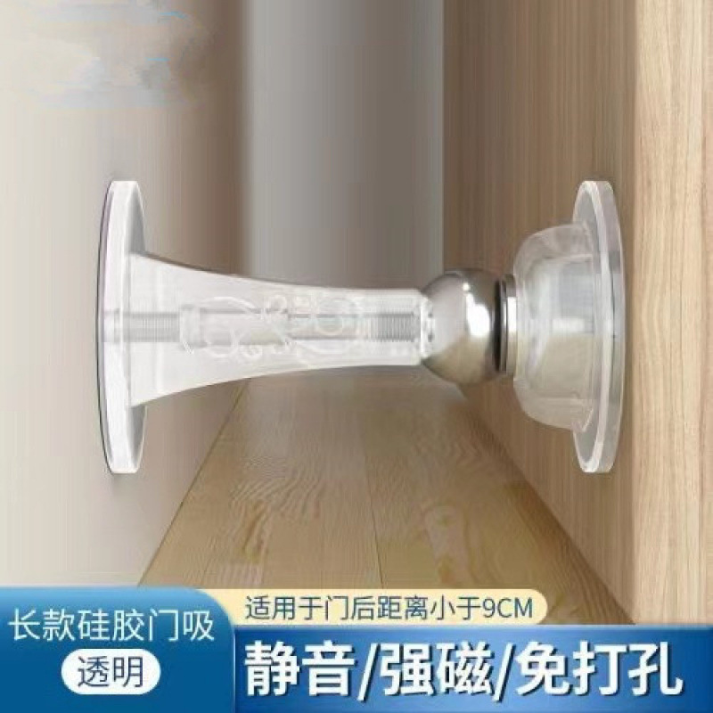 新しいショートタイプの穴を開けないシリコンドアはホテルの家庭用の強い磁気強力な静音ドアがシリコンのドアにぶつかりません。|undefined