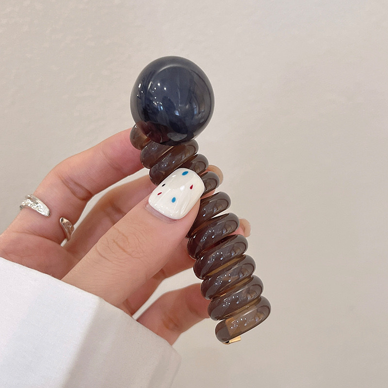 クロスボーダー編み込み電話コードヘアゴムパールストレート編み込みツール女性のハイポニーテールバブル編み込みヘアロープヘアアクセサリー|undefined