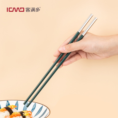 Multi-custom alloy chopsticks, Nordic green, household non-slip, one person, one chopstick, meal-sharing chopsticks, hotel chopsticks, direct delivery from the manufacturer