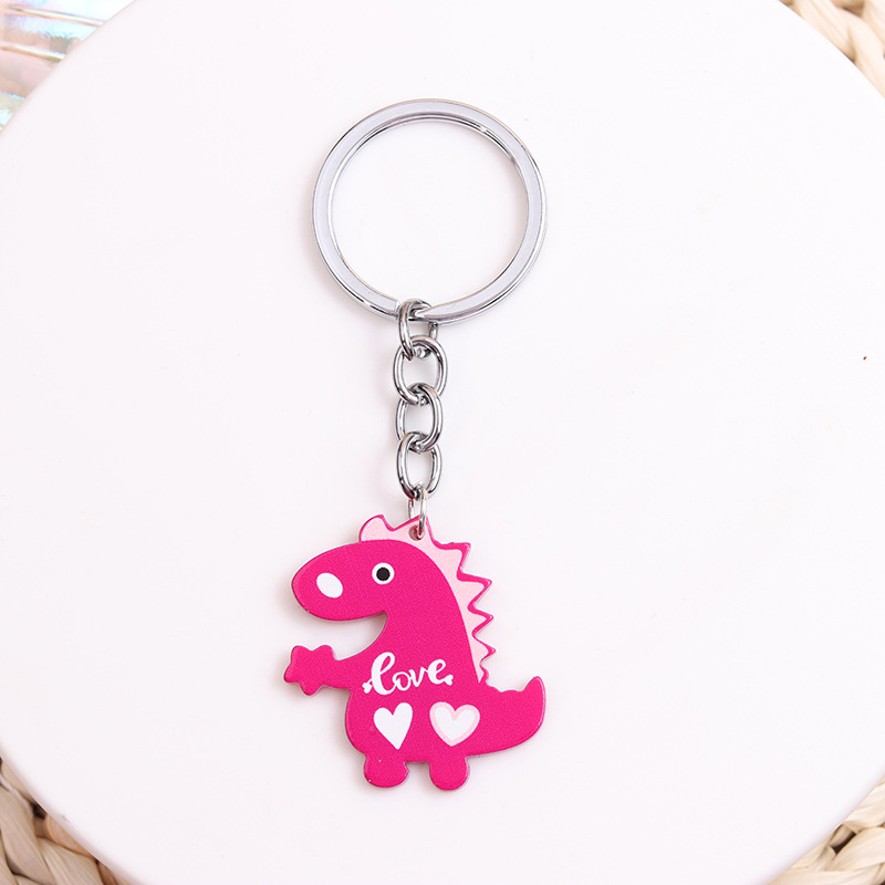 Simple Style Solid Color Stainless Steel Printing Keychain display picture 9