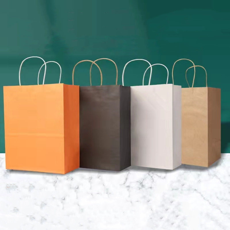 牛皮纸袋手提袋公关策划商务手提袋奶茶服装包装袋印刷logo出口
