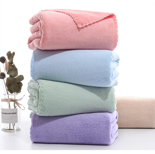 Coral velvet lace towel 85g thick absorbent face towel gas station welfare wholesaler super gift towel