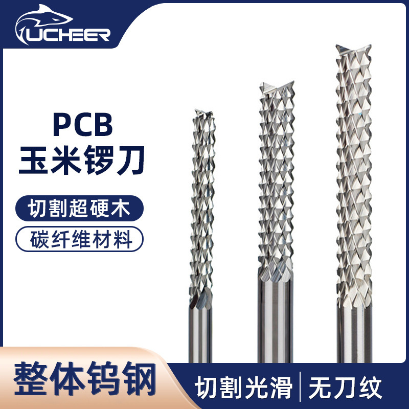 Corn Milling Cutter Tungsten Steel Roughing End Mill Pcb Circuit Board Router Bit Fiberglass Tool Cnc Engraving Machine
