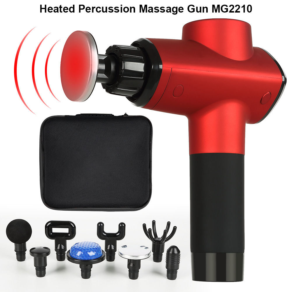 热敷筋膜枪加热按摩头可调节式温控肌肉按摩器深圳源头工厂