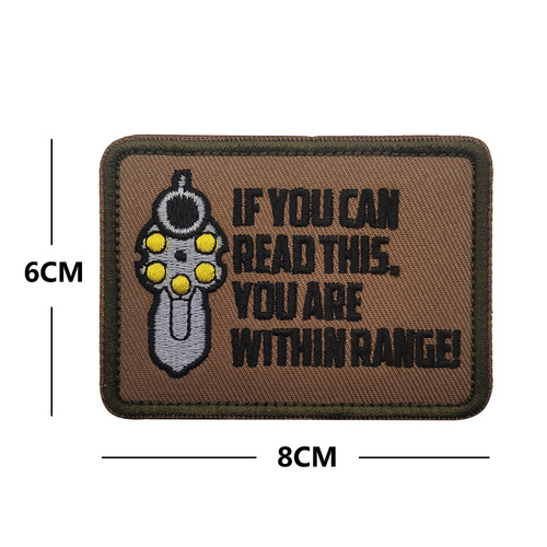 Overseas customers cross-border GET SOME pistol Velcro badge fun military embroidered cloth morale badge