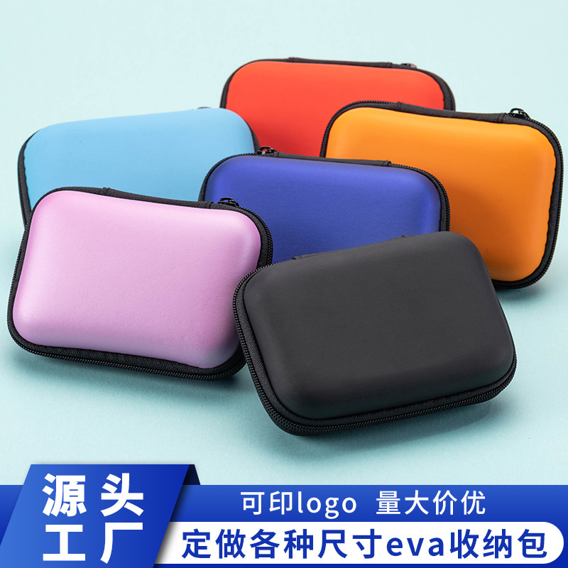 Manufacturer's Ready Stock Eva Storage Bag Headphone Storage Box Data Cable Headphone Bag