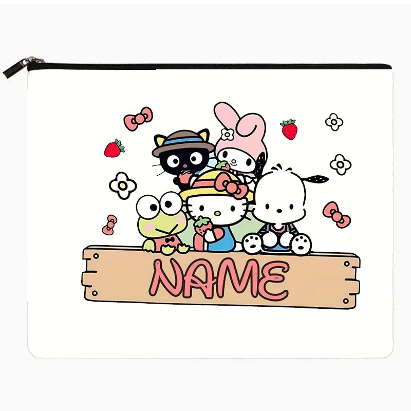 Transfronterizo de Amazon, Sanrio Coolomy Pacha bolsa de lavado de perro lona portátil de doble cara impresión viaje