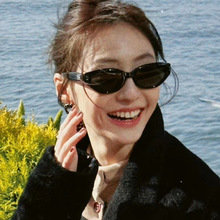 墨镜米钉猫眼太阳镜复古圆脸太阳眼镜女士ins风近视镜遮阳潮款