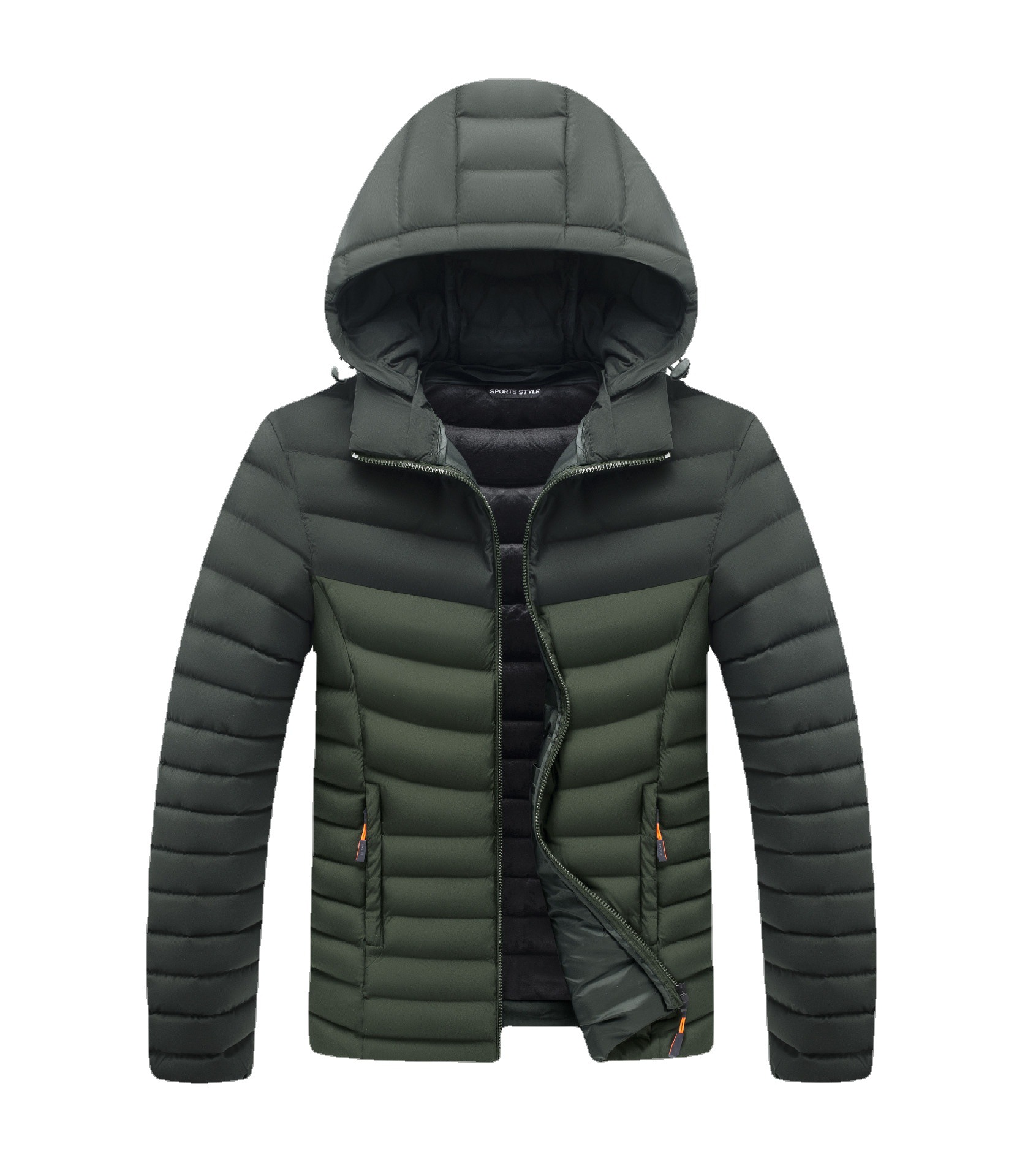 Abrigo de algodón acolchado abrigo de los hombres invierno 2023 ropa de algodón estilo coreano guapo engrosado forrado de lana abrigo de algodón acolchado de moda Comercio exterior abrigo de algodón acolchado