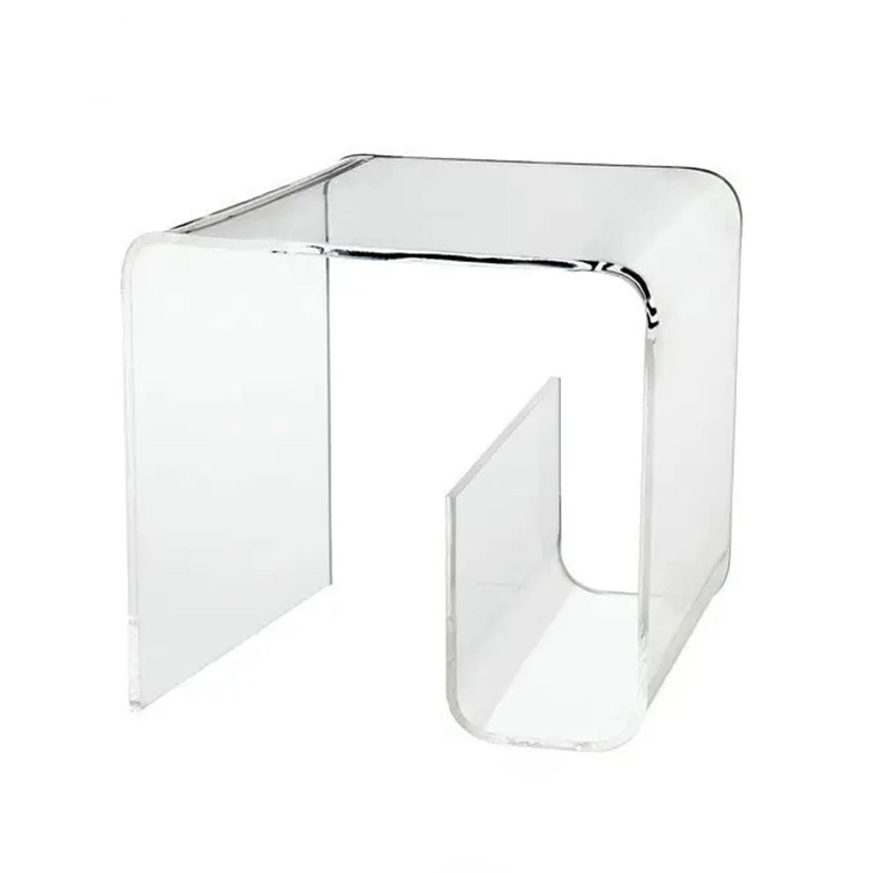 工厂加工 透明彩色亚克力展示置物架 有机玻璃茶几书架 U型架热弯