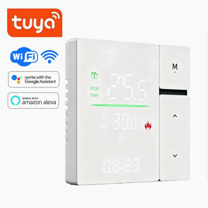 涂鸦WIFI地暖温控器 水暖恒温器石墨烯电地暖温控器Alexa语音控制