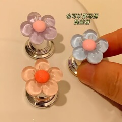 かわいい花トイレボタンネイル専用トイレ水切りスイッチ補助器ボタントイレキャップ
