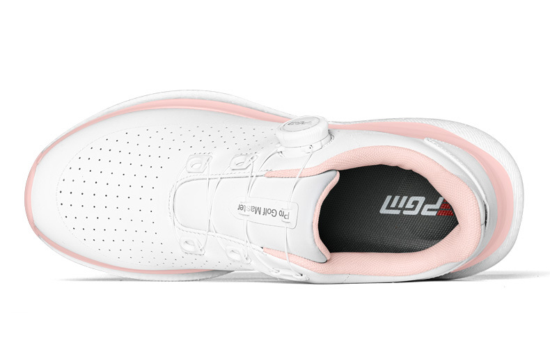 Giày golf PGM nữ lỗ thông gió mùa hè đế bắp rang tăng chiều cao — Kem muối biển-[Lỗ thông gió tản nhiệt/Đế giữa bật lên/Giày chống trượt được cấp bằng sáng chế] XZ430, Kem đường bột-[Lỗ thông gió tản nhiệt/đế giữa bỏng ngô/gai chống trượt được cấp bằng sáng chế] XZ430 chi tiết 26