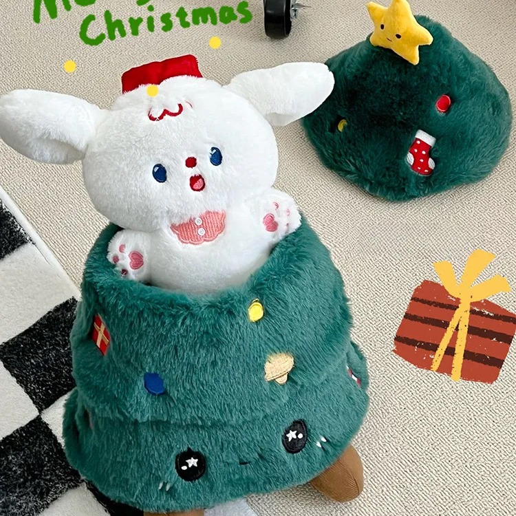 Christmas Tree Plush Toy - Adorable Holiday Decor & Gift For Girls, Best Friends, Birthday & New Year Celebrations_voghion.com