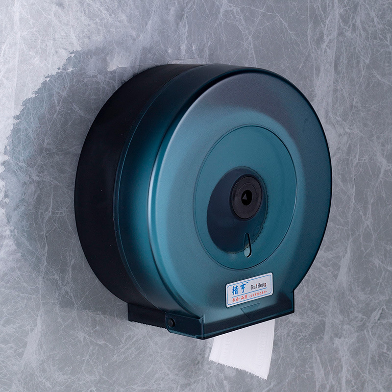 Caja de pañuelos de rollo grande Caja de papel de rollo de hotel Caja de papel de papel de baño de inodoro Caja de papel grande montada en la pared sin perforación