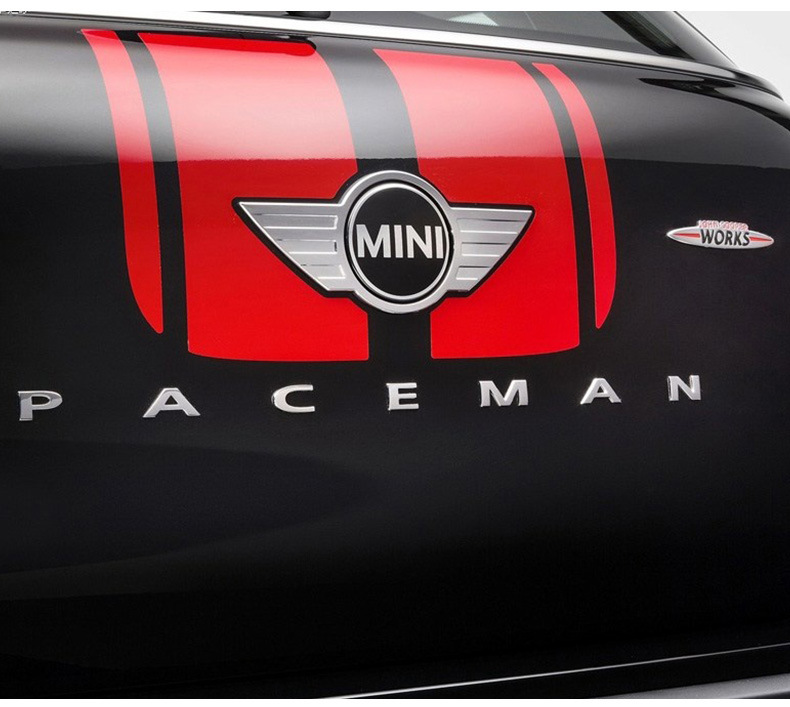 Suitable for Bmw Mini R55R56R60R61 Engine Hood Label Matte Black Rear Label All4 Modification Label
