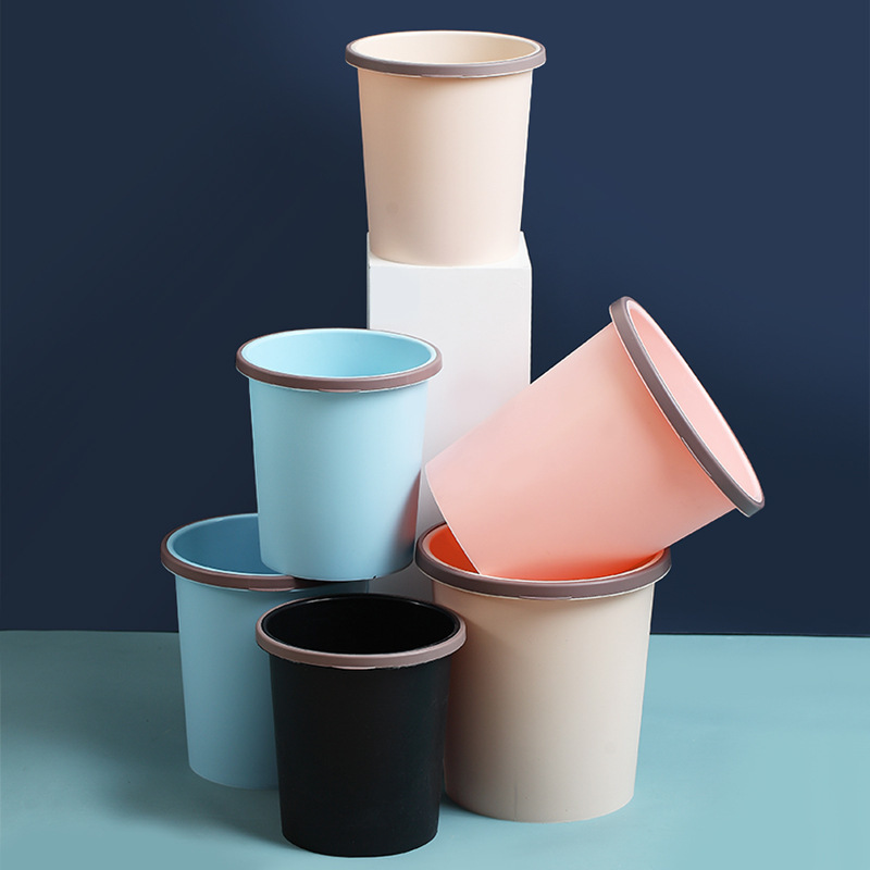 Cheap Free Shipping Household Trash Bin Uncovered Pressure Ring Kitchen Bathroom Large Plastic Office Toilet Small Paper Basket Cheap Free Shipping Household Trash Bin Uncovered Pressure Ring Kitchen Bathroom Large Plastic Office Toilet Small Paper Basket