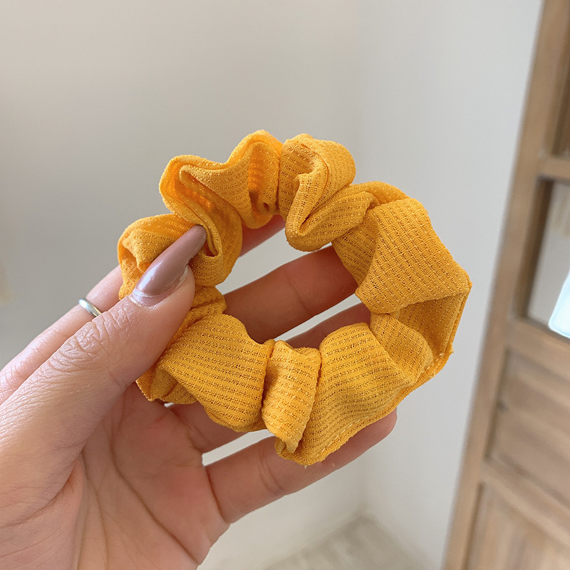 INS cerdo blanco intestino grueso anillo de pelo Super Niña de hadas Corea del Sur Internet celebridad mismo estilo BM intestino grueso anillo de pelo simple cuerda de pelo accesorios para el cabello