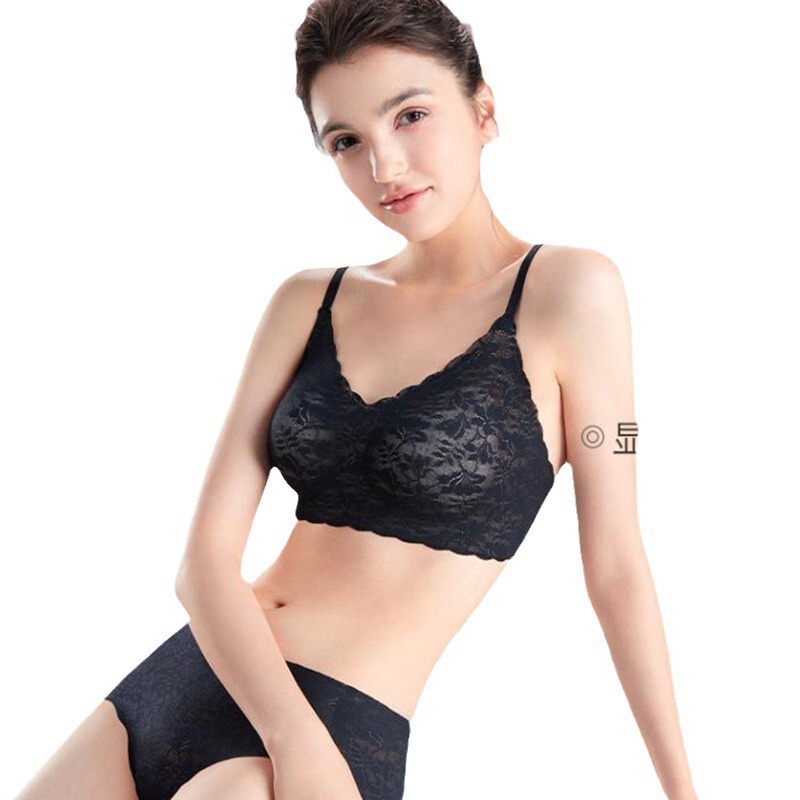 Ives [リトルドルフィン下着] 小胸プッシュアップ、空カップなし、ノンワイヤー固定カップ胸パッド下着女性用|undefined