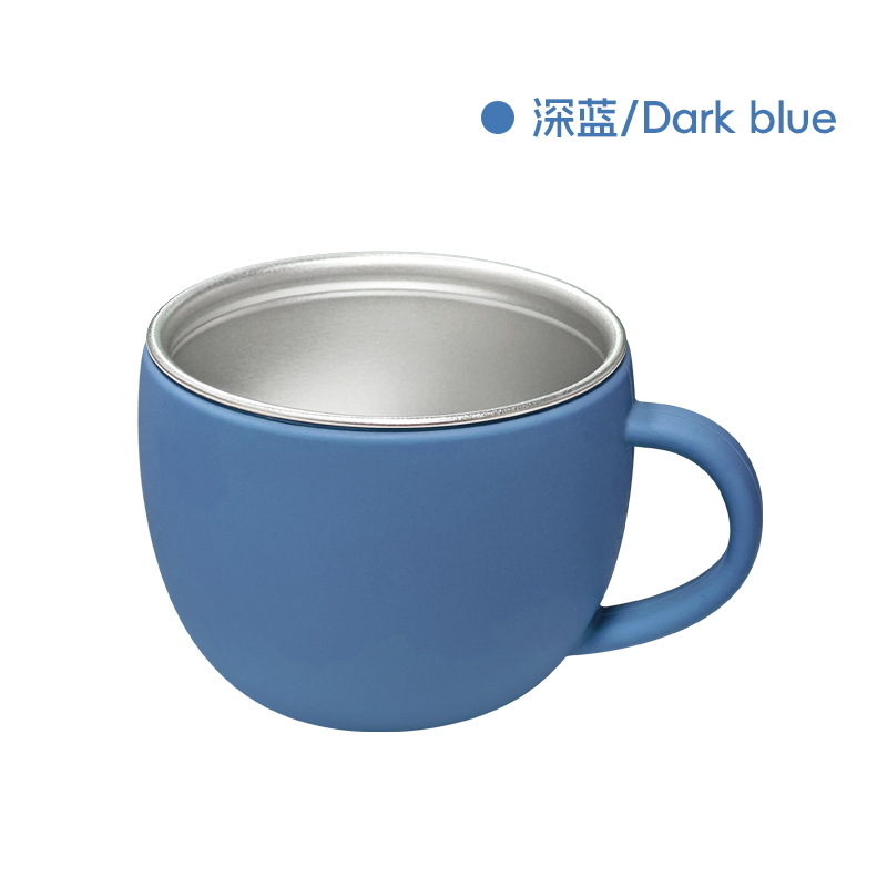 Taza de agua para bebés, taza de agua de silicona, productos creativos 304 acero inoxidable a prueba de caídas, cubiertos de silicona para niños, tazas de aprendizaje