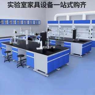 Steel-Wood Experimental Bench Laboratory Workbench All-Steel Laboratory Operating Table Test Side Table Ventilation Cabinet