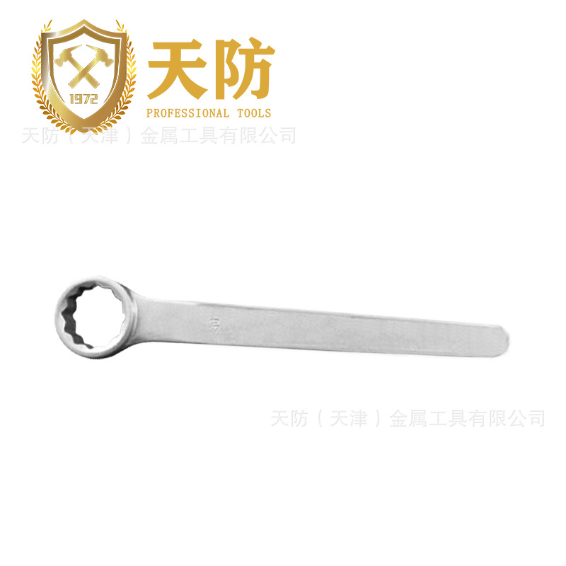 天防不锈钢工具 不锈钢平把直柄单头梅花扳手 高质量高保障